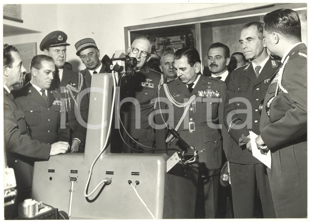 1959 NISIDA - ACCADEMIA AERONAUTICA Antonio GIACHINO con addetti militari esteri
