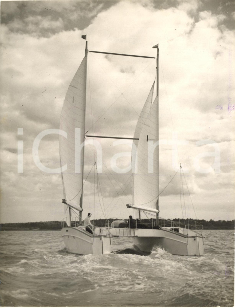 1954 UK SAILING The new craft EB AND FLO owned by Thomas Tothill - Photo