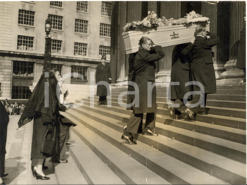 1955 LONDON St. Paul's Cathedral - Funeral of  Alexander FLEMING - Photo 20x15