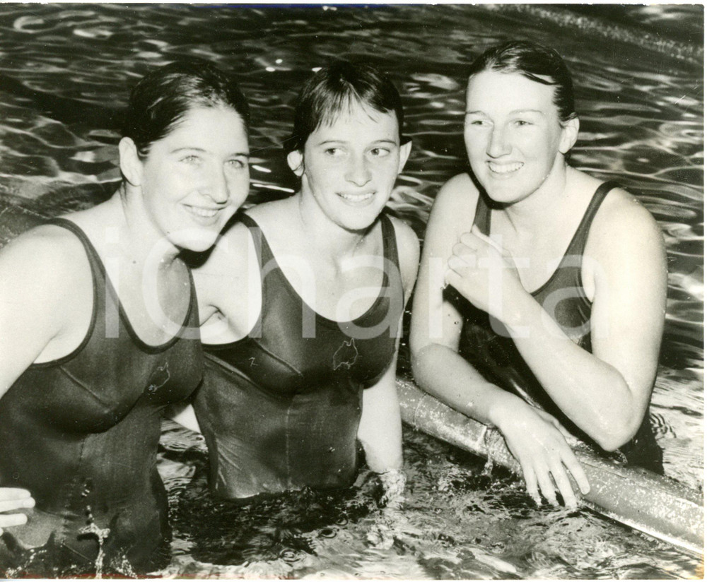 1958 CARDIFF Empire Games SWIMMING - Dawn FRASER Alva COLQUHOUN Lorraine CRAPP