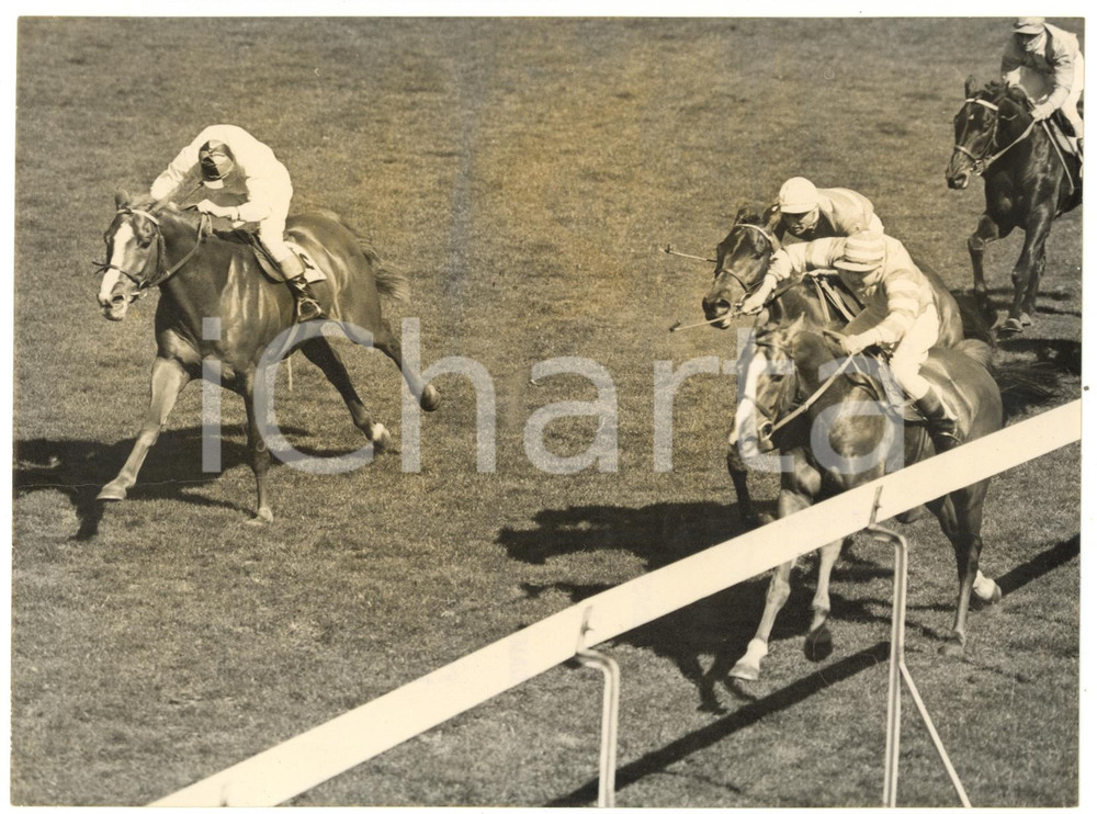 1953 EPSOM City and Suburban Handicap - Jimmy LINDLEY winning on DAMREMONT