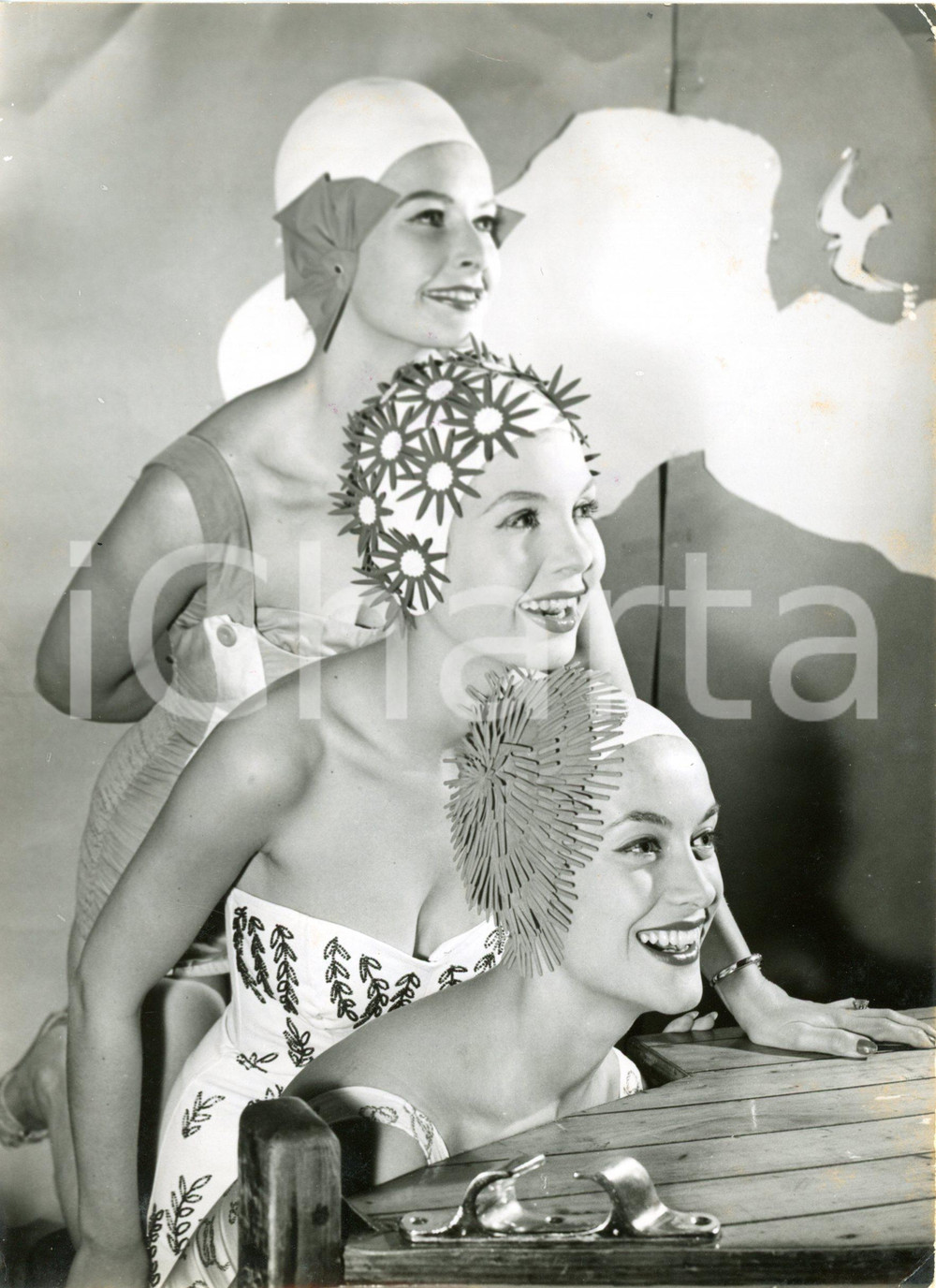 1959 LONDON Blue Angel Club - Models at KLEINERT's swim fashion presentation