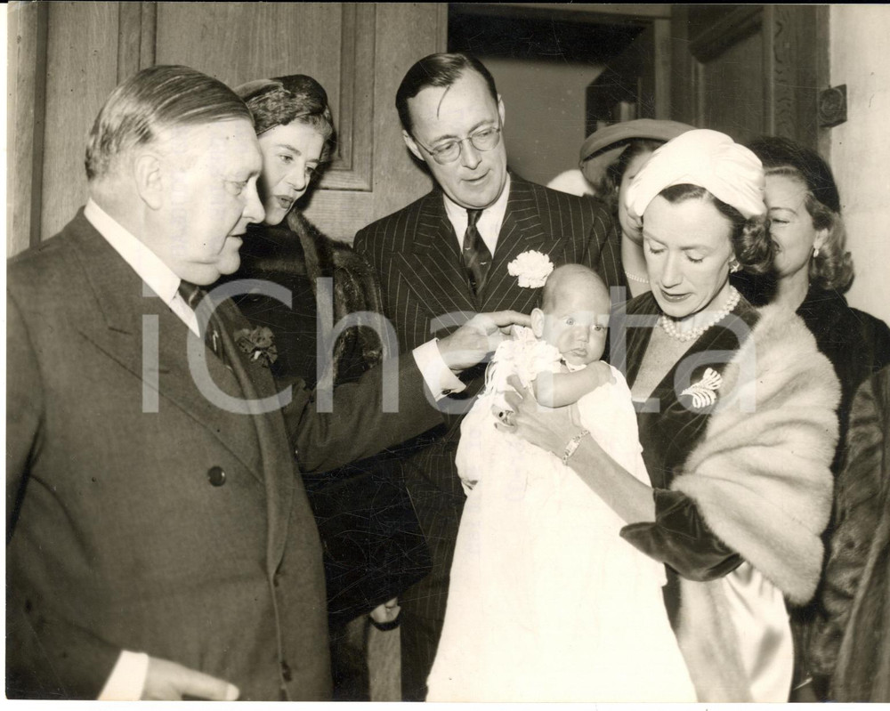 1957 LONDON CHELSEA Christening of lady Katherine Anne DOUGLAS *Photo 20x15 cm
