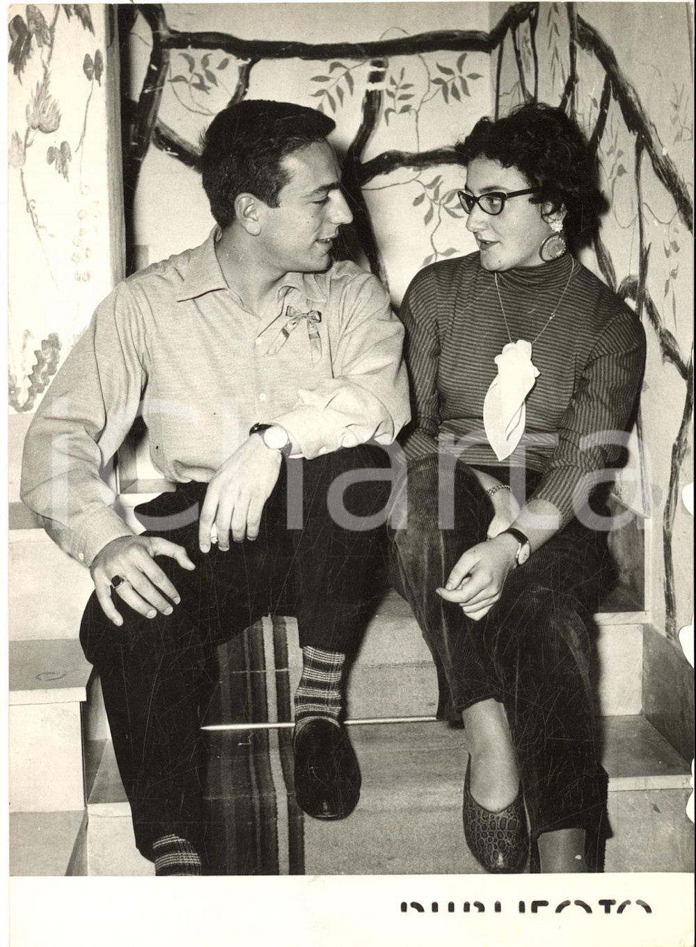 1954 CAPRI Convegno Scapoli e Zitelle - Cicci CIPRIANO e Marisa CARRANO *Foto