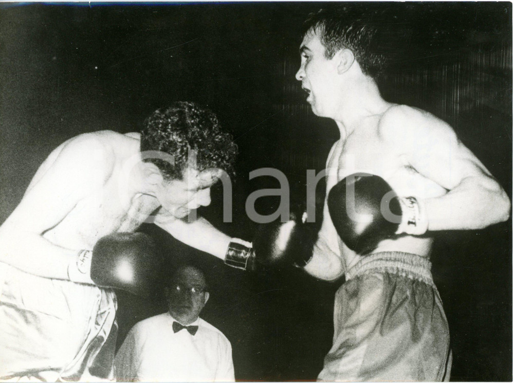 1957 NOTTINGHAM - BOXE British featherweight title - Charles HILL vs Jimmy BROWN