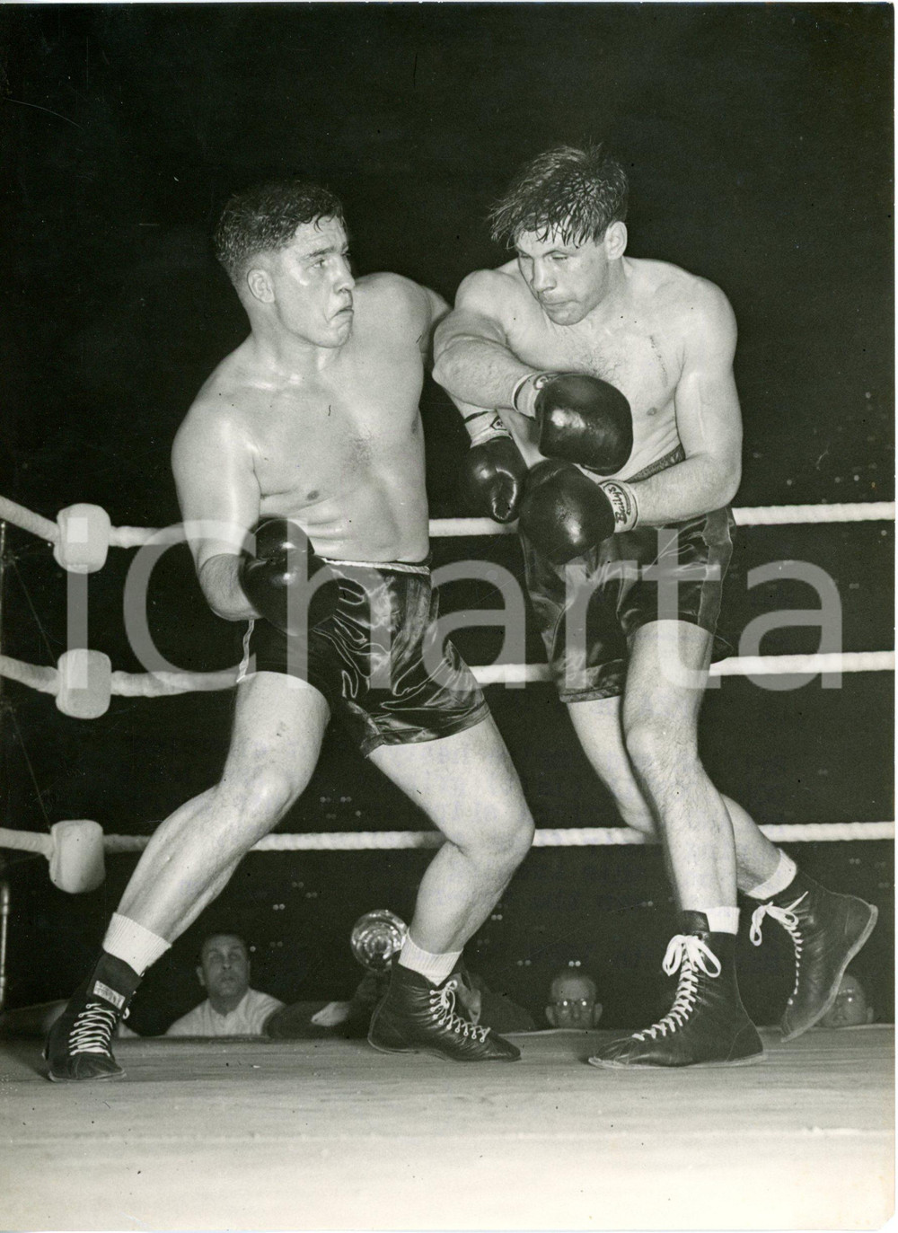 1954 LONDON Earls Court -  BOXE heavyweight - Don COCKELL vs Roland LA STARZA