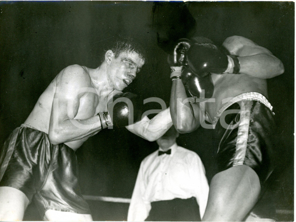1958 LONDON BOXE International middleweight title - Terry DOWNES vs Spider WEBB