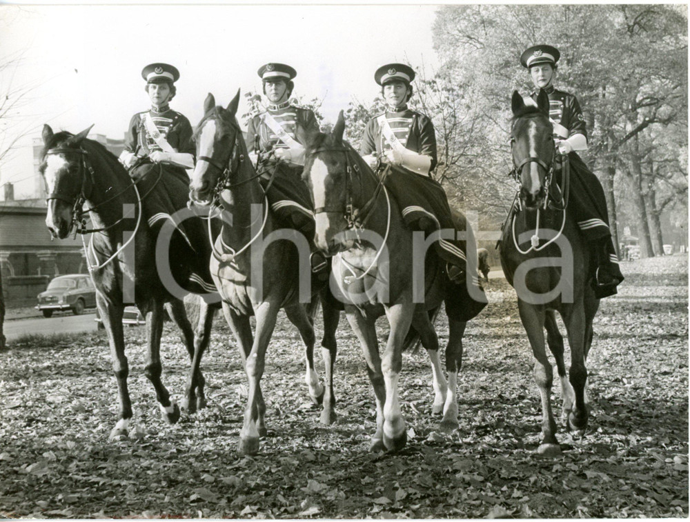 1958 LONDON Hyde Park - Members of FANY during rehearsal of "Lord Mayor's Show"