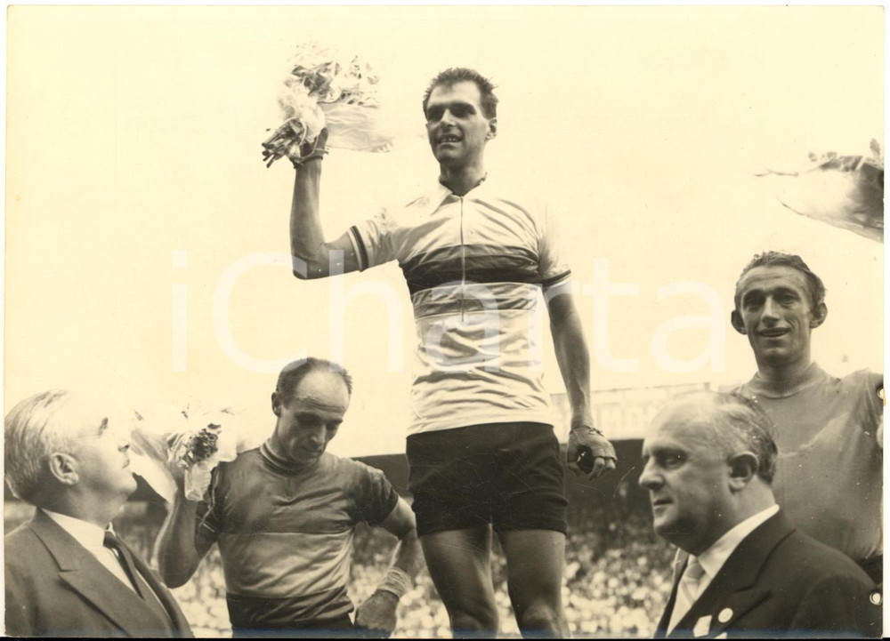1958 PARIS MONDIALI CICLISMO Guillermo TIMONER Walter BUCHER Wouter WAGTMANS
