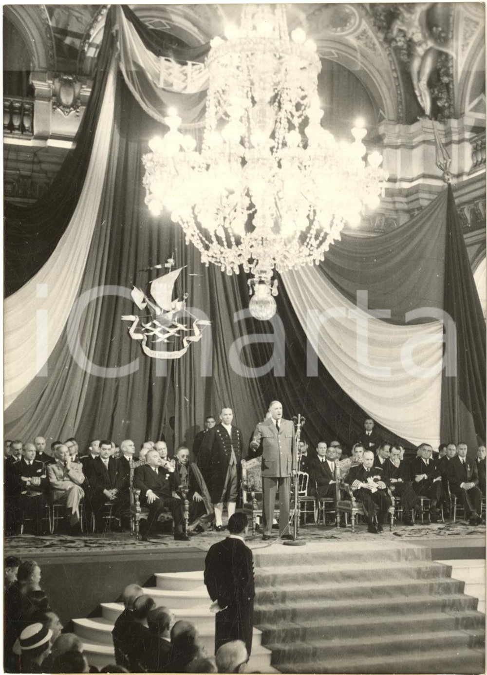 1959 PARIS Commémoration Appel 18 Juin - Discours de Charles DE GAULLE *Photo