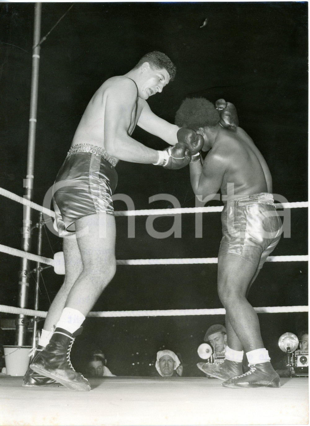 1955 LONDON - BOXE heavyweight -  Simon TEMPLAR vs Ewart POTGIETER *Photo