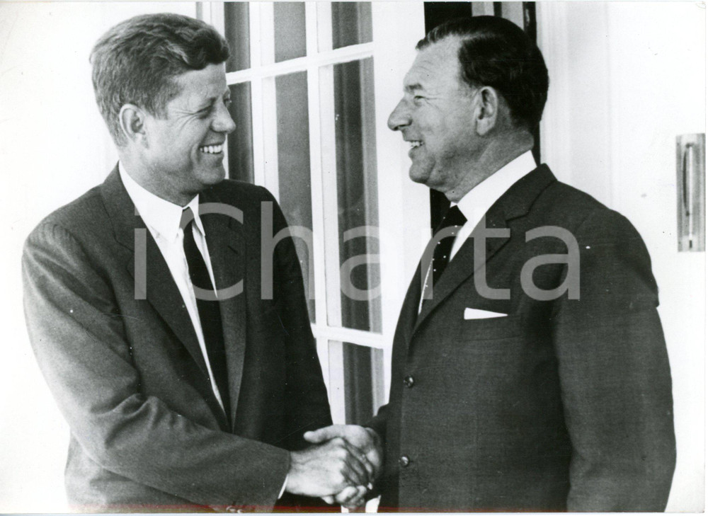 1962 WASHINGTON (USA) John F. KENNEDY congeda ambasciatore tedesco Wilhelm GREWE