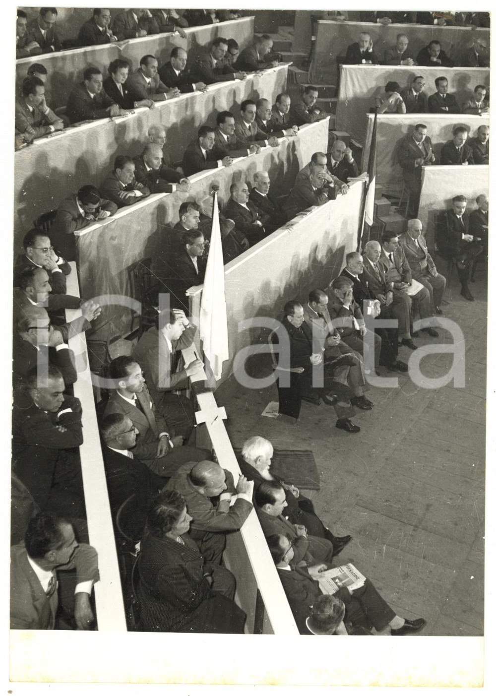 1956 TRENTO - VI Congresso Nazionale Democrazia Cristiana - Seduta conclusiva