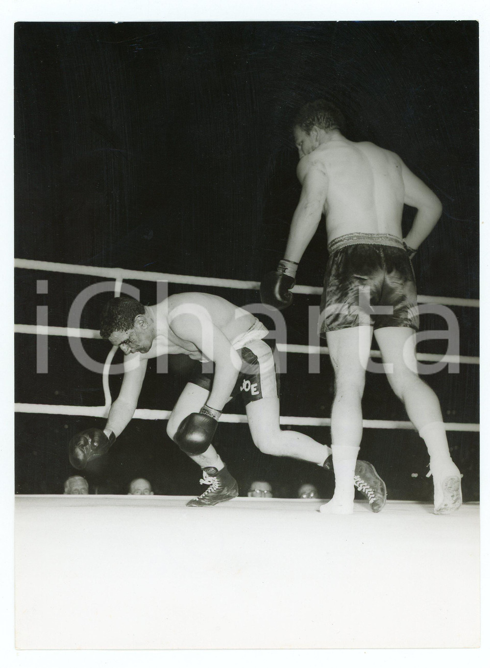 1958 LONDON - BOXE heavyweight - Brian LONDON winning against Joe ERSKINE *Photo
