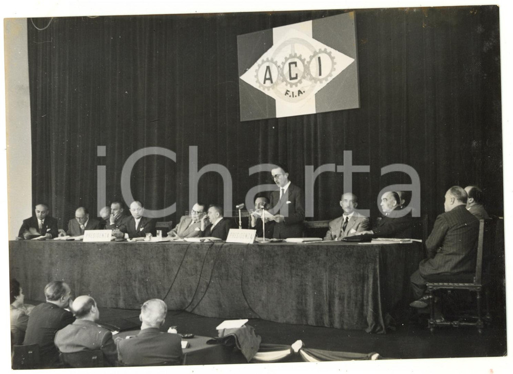 1956 STRESA - ACI Congresso Traffico e Circolazione - Discorso di Luigi BERTET