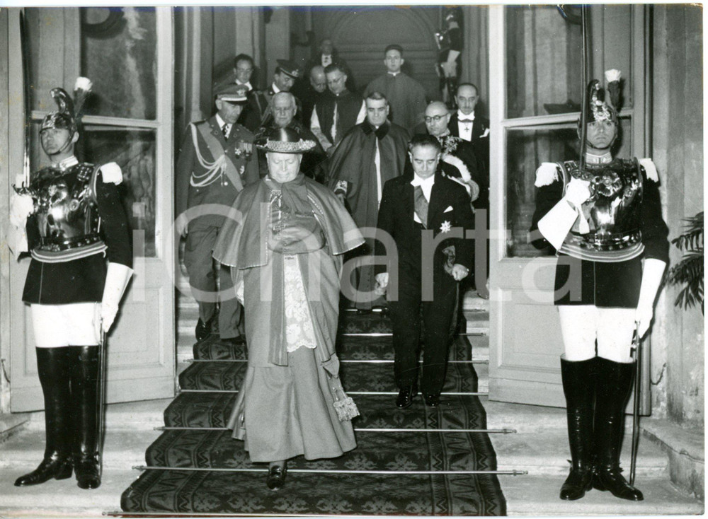 1955 ROMA Palazzo del Quirinale - Arrivo del cardinale Federico TEDESCHINI *Foto