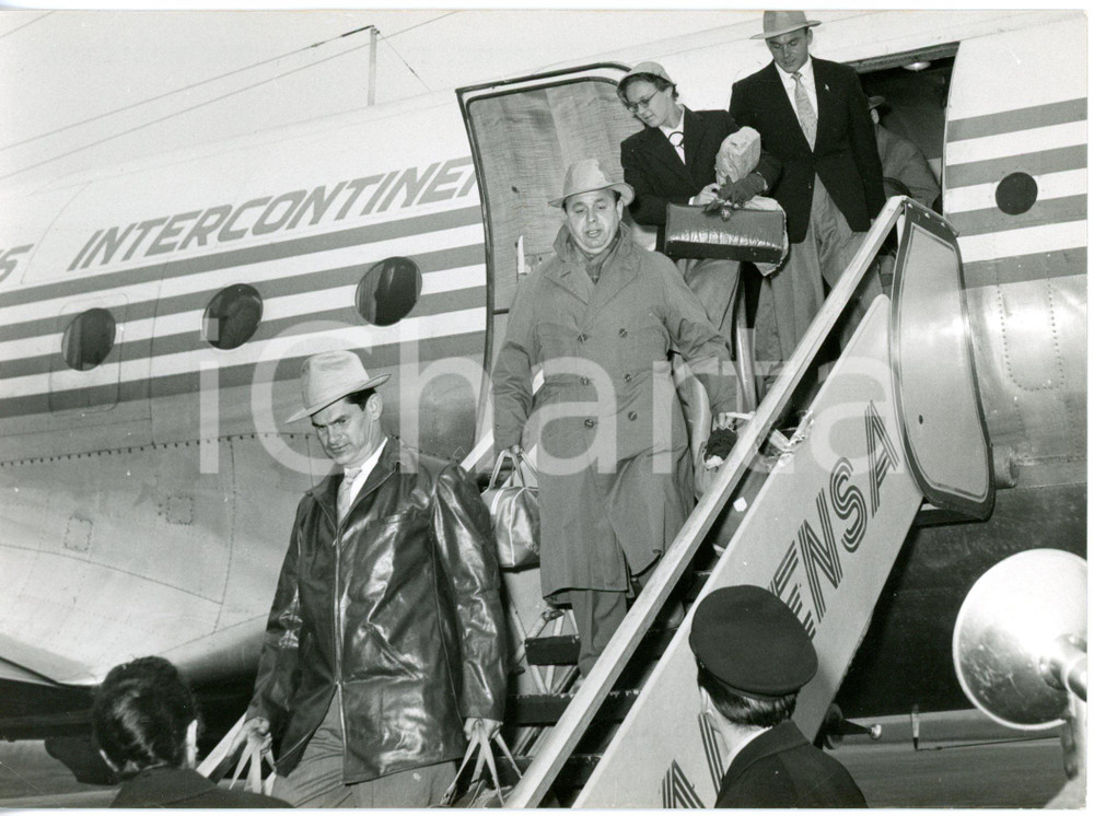 1956 MILANO Malpensa - PALLANUOTO Arrivo squadra olimpica ungherese da Melbourne