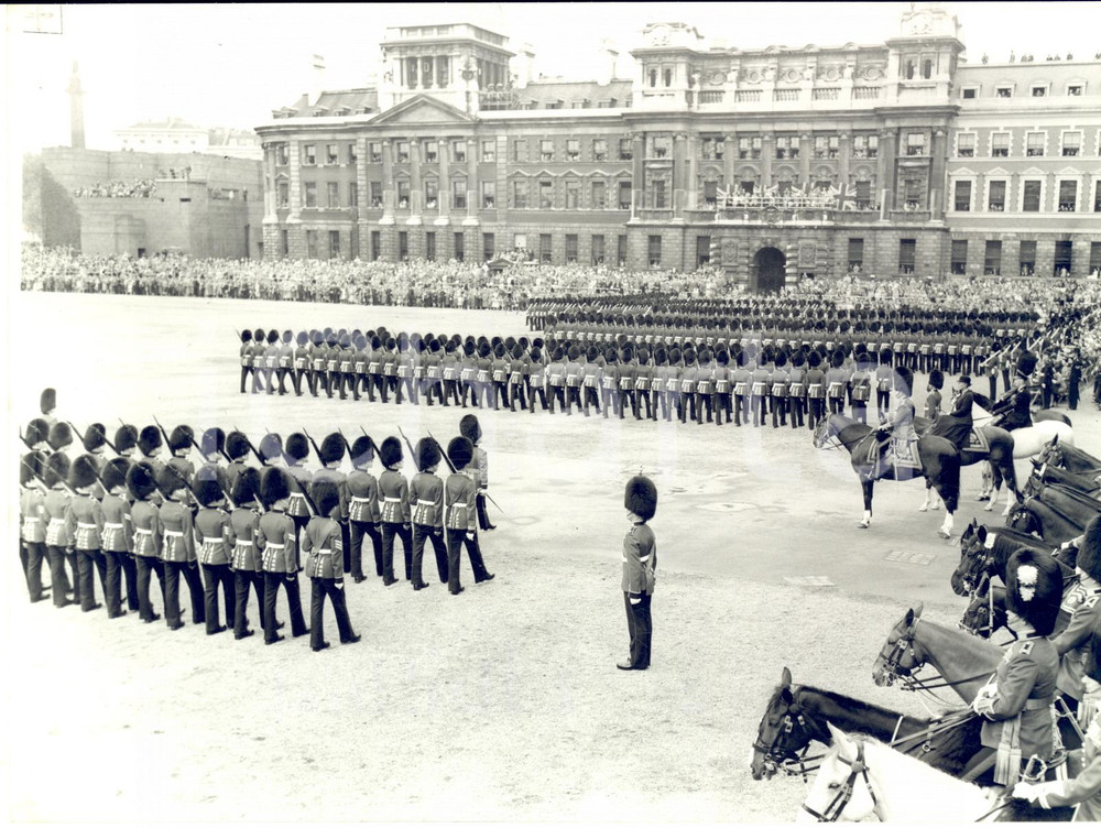 1958 LONDON The Guards rehearsing the Trooping the Colour ceremony *Photo