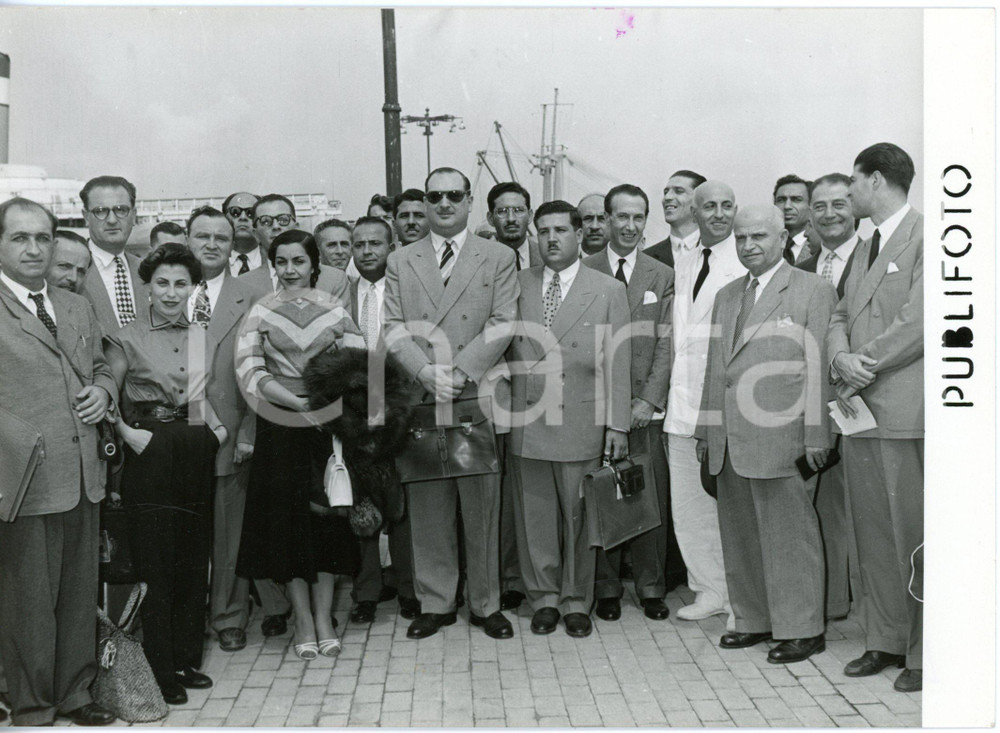1953 NAPOLI Convegno italo-arabo di Bari - Arrivo dei partecipanti arabi *Foto