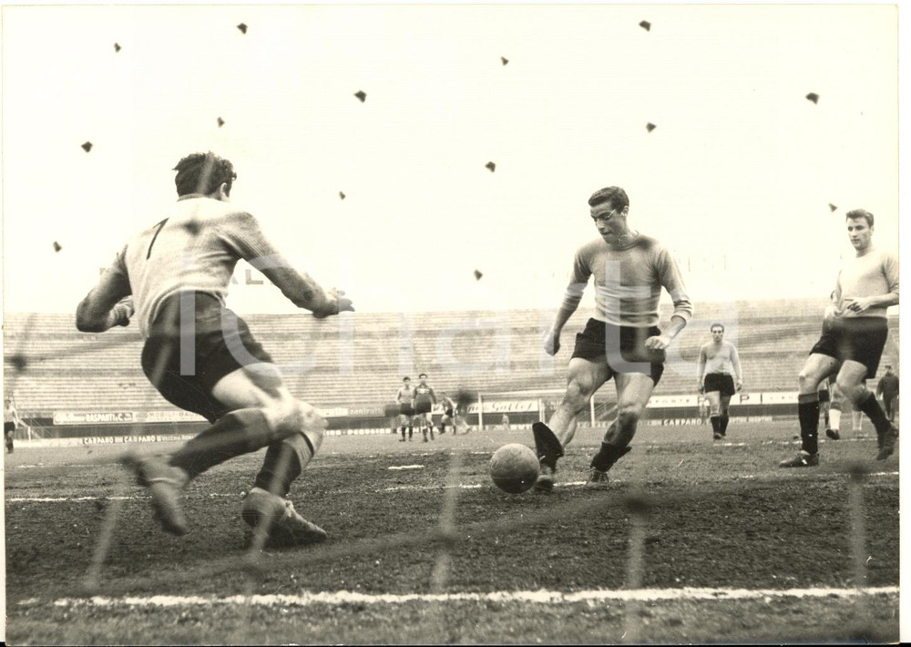 1960 ca FIRENZE CALCIO Allenamento Nazionale - Goal di Bruno NICOLE' ^Foto 18x13