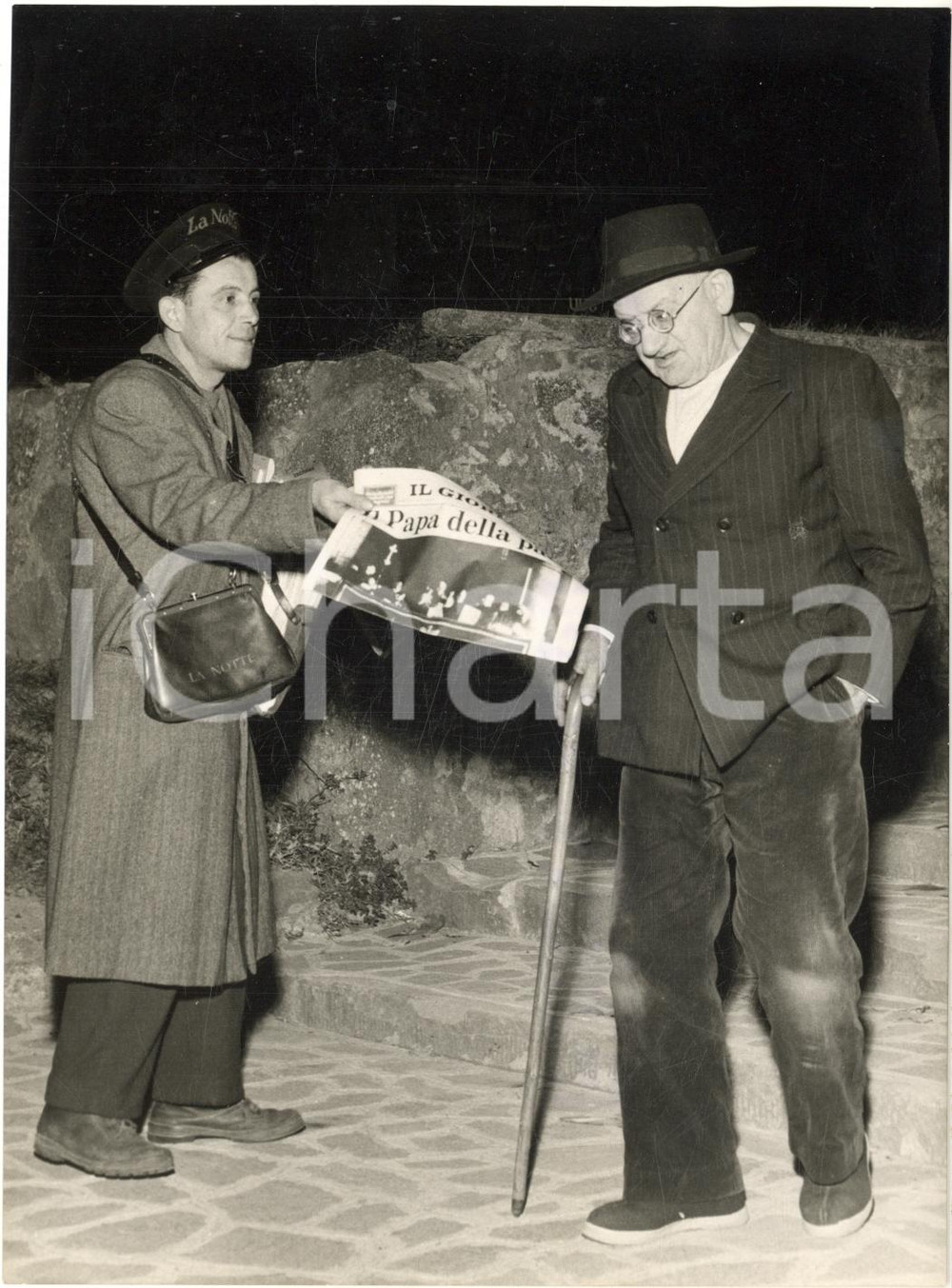 1958 SOTTO IL MONTE Elezione papa Giovanni XXIII - Giornali al fratello *Foto