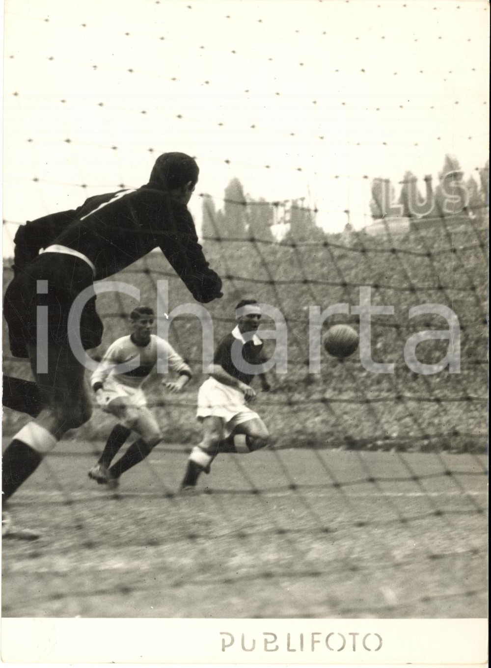 1954 CALCIO - MILAN-TORINO 4-1 Vittorio SENTIMENTI e Juan Alberto SCHIAFFINO