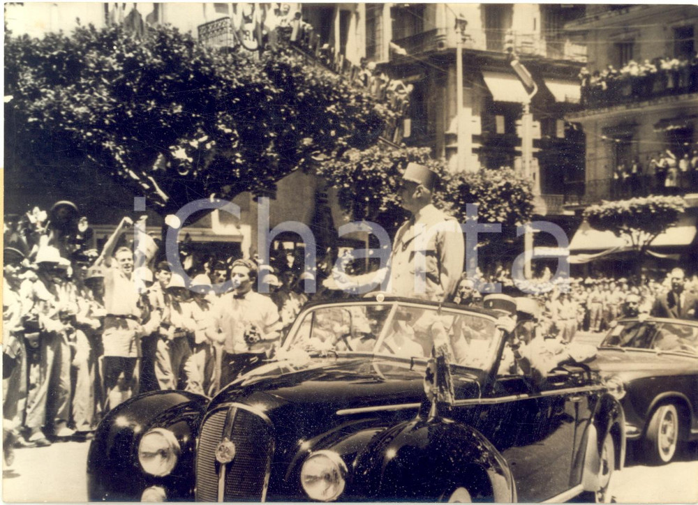 1958 ALGER Général Charles DE GAULLE acclamé par la foule - Photo 18x13