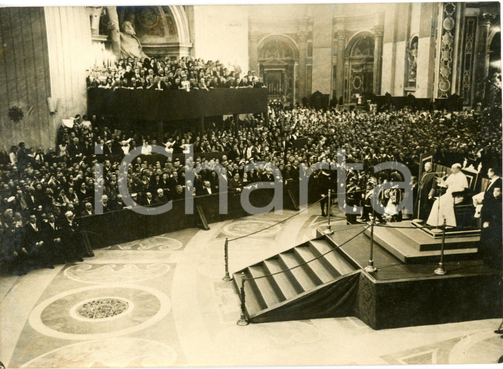 1957 ROMA Papa Pio XII riceve i congressisti del convegno di Odontologia *Foto
