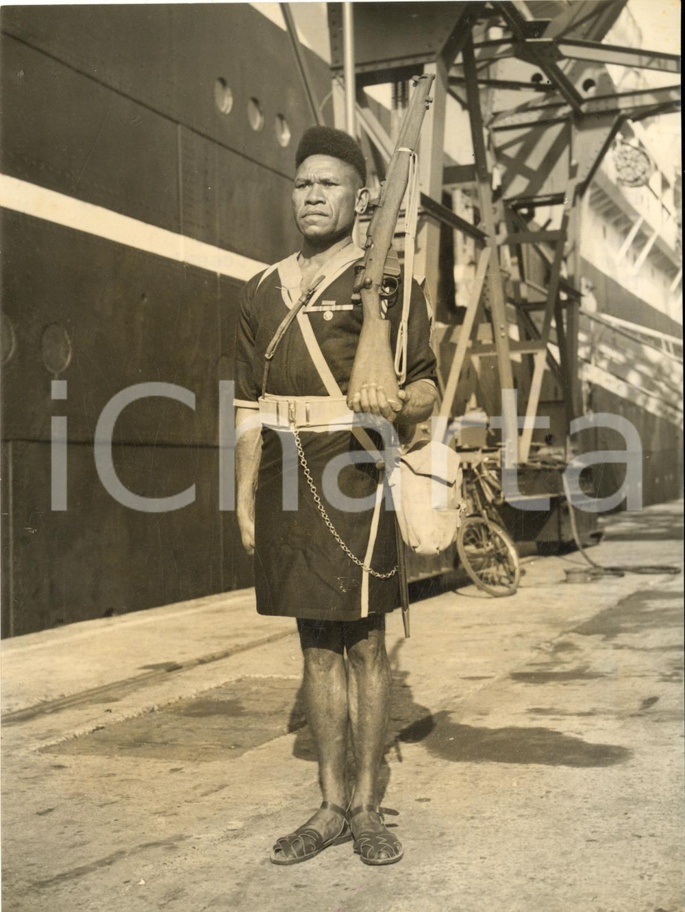1953 SOUTHAMPTON Major MERIRE of the Royal Papuan-New Guinea Constabulary