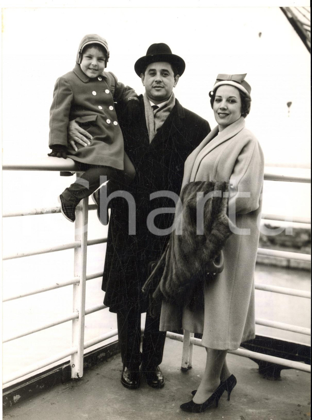 1959 SOUTHAMPTON Cuban Ambassador Sergio ROJAS aboard flagship "United States"
