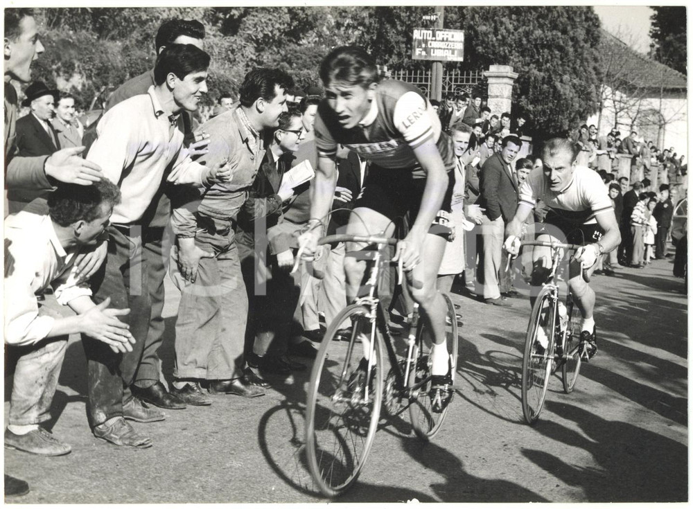 1959 CICLISMO Trofeo BARACCHI - Jacques ANQUETIL André DARRIGADE ^Foto 18x13 cm