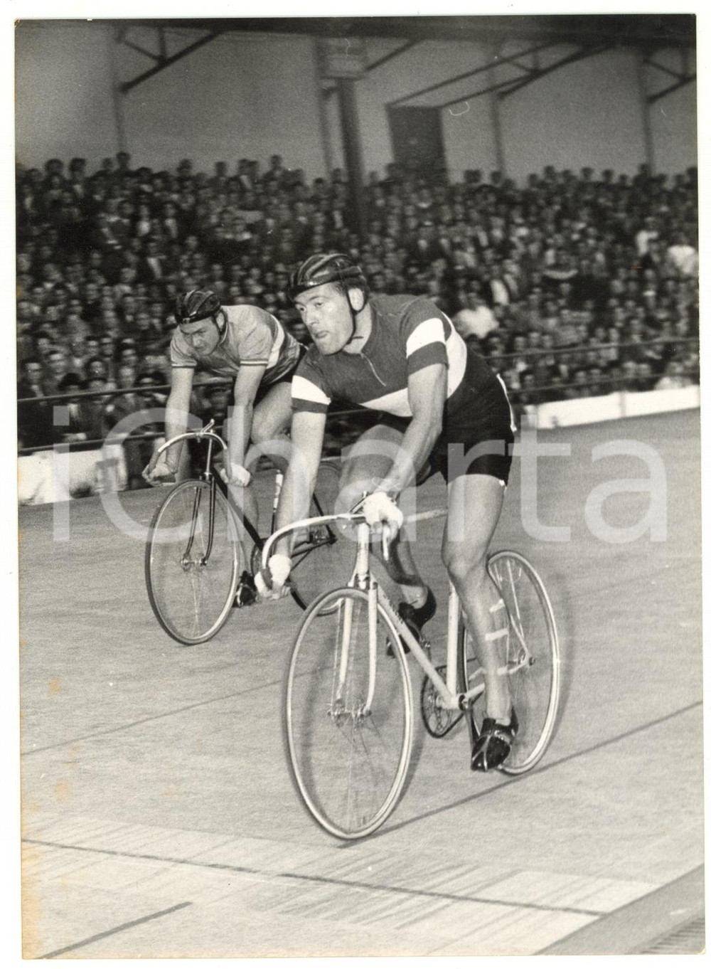 1957 ROCOURT - MONDIALI DI CICLISMO SU PISTA - Guglielmo PESENTI Michel ROUSSEAU