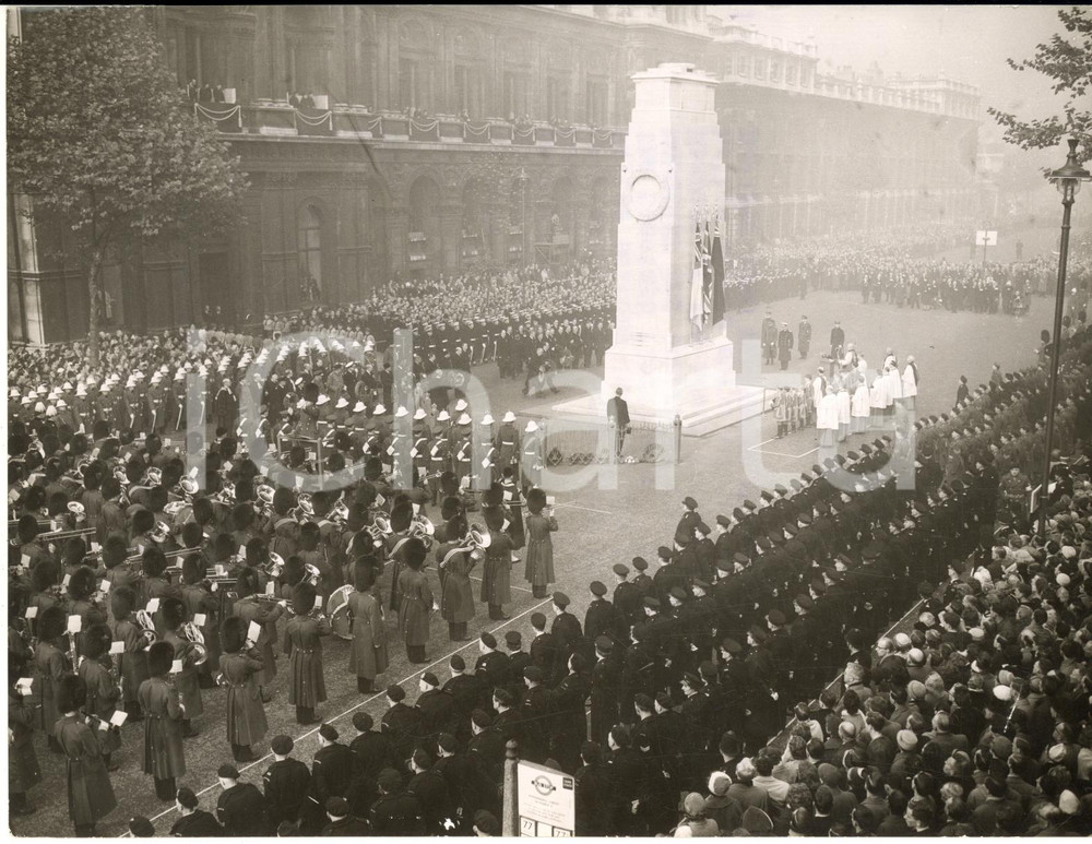 1959 LONDON WHITEHALL Nation's homage on the Cenotaph *Photo 20x15 cm