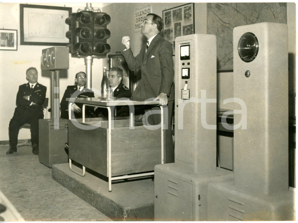 1954 MILANO Vigilanza Urbana - Presentazione segnalatori contro rumore stradale