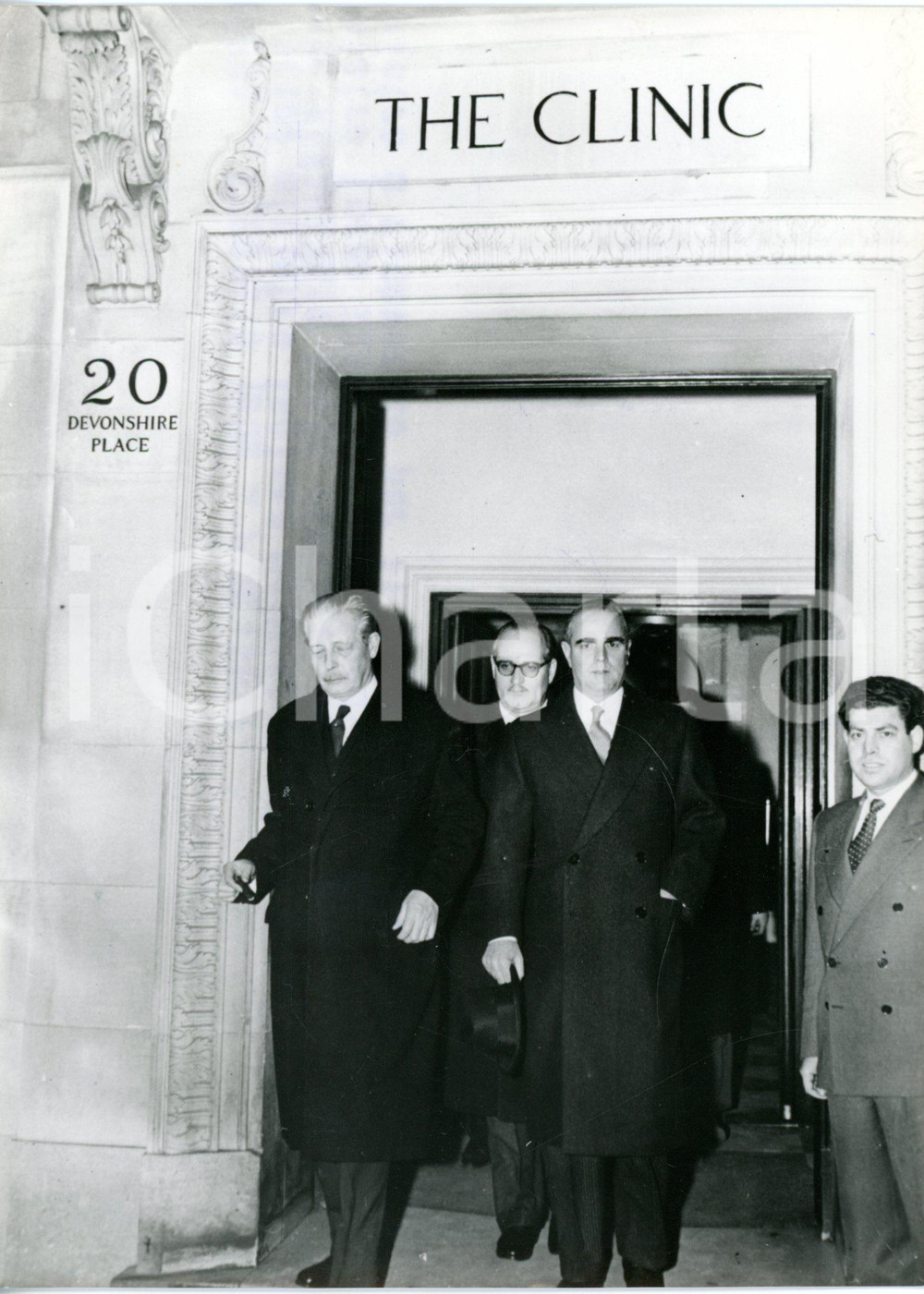 1959 LONDON CLINIC Harold MACMILLAN Konstantinos KARAMANLIS in visita a MENDERES