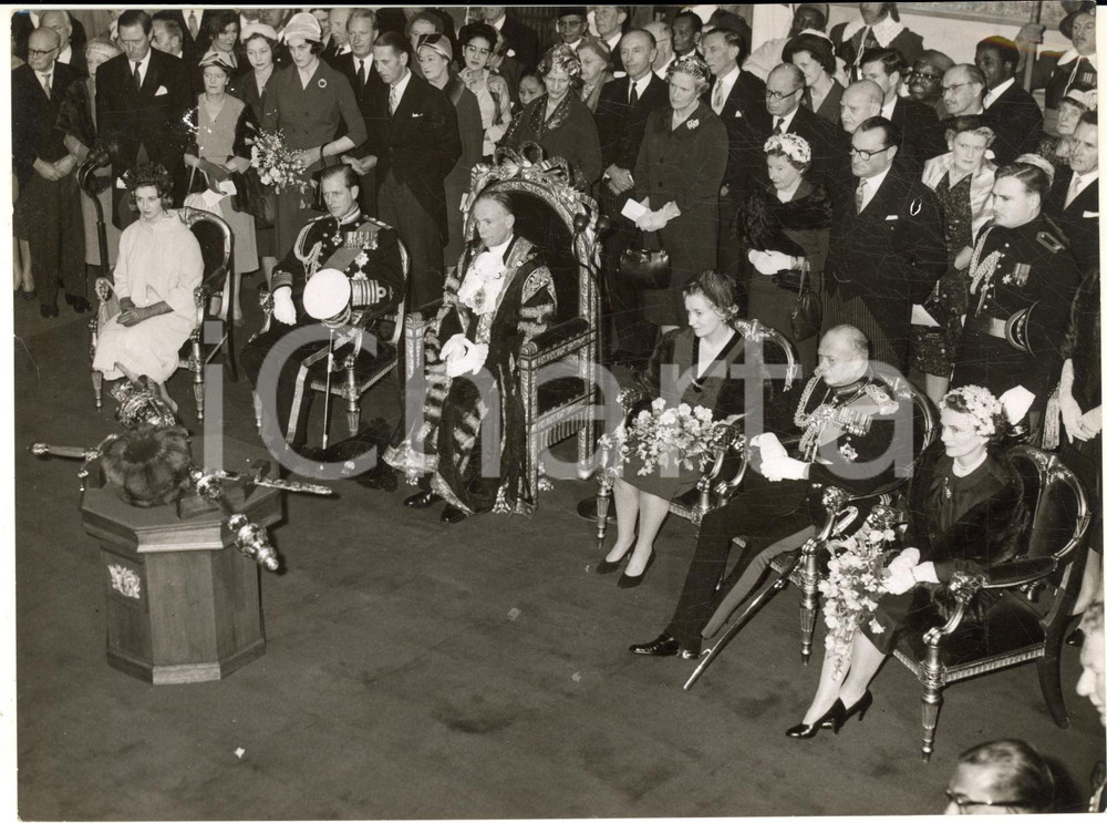 1960 LONDON City's Royal luncheon guests - Edmund STOCKDALE Duke of Edinburgh