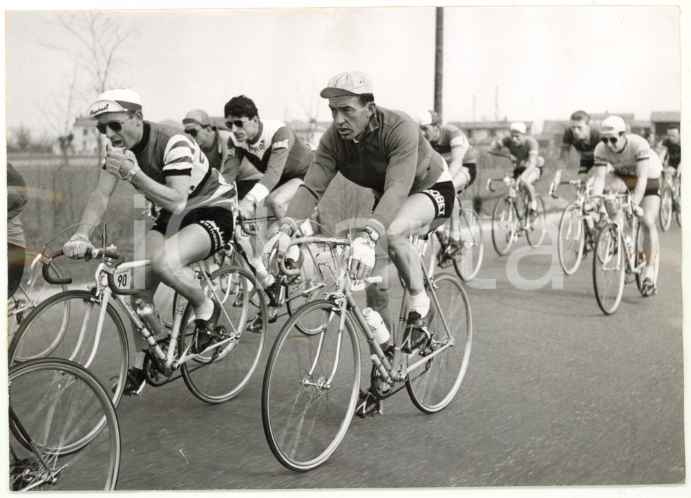 1955 CICLISMO - MILANO-SANREMO - Gilbert BAUVIN Louison BOBET verso Novi Ligure