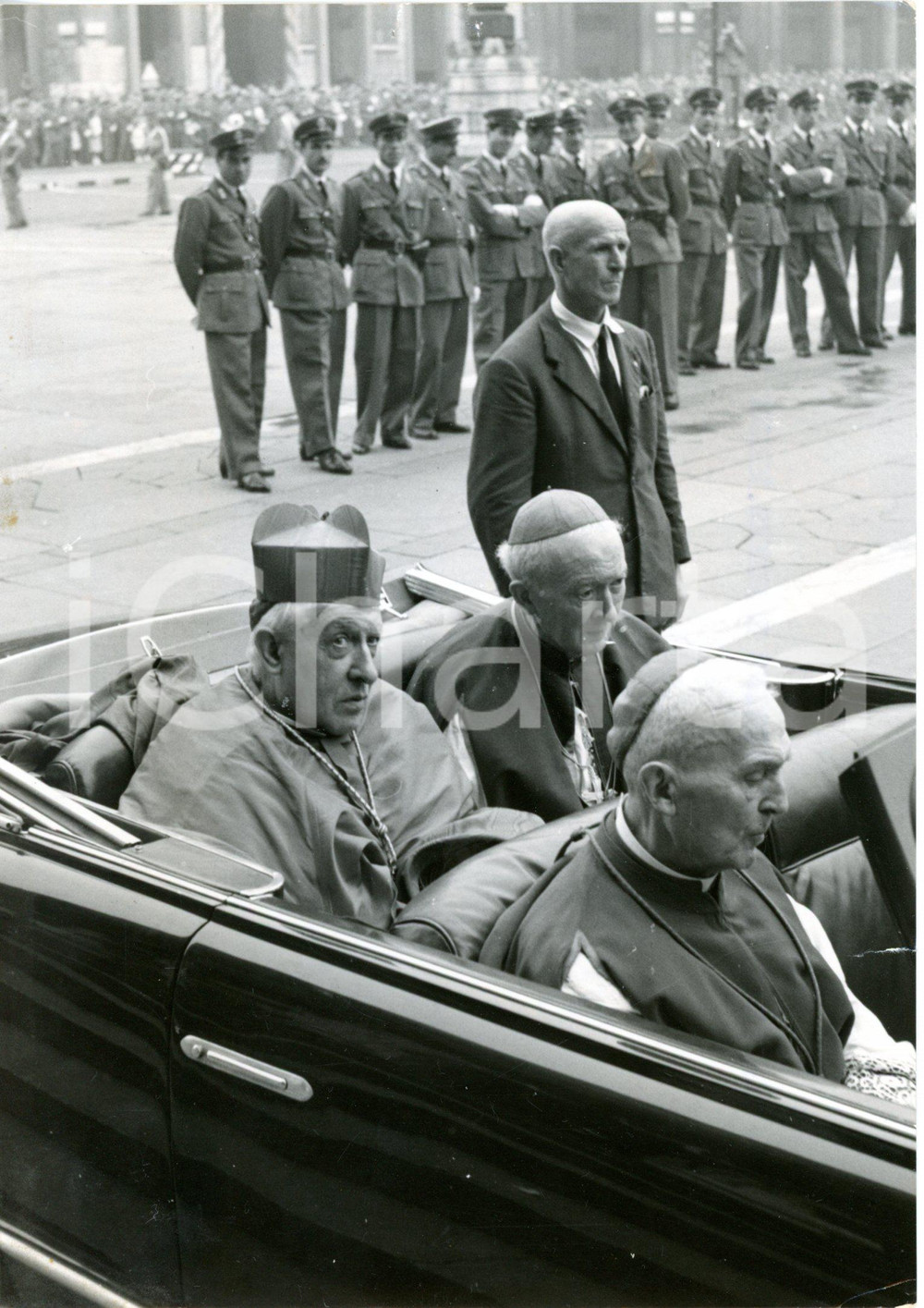 1954 MILANO Funerali card. Ildefonso SCHUSTER - Arrivo card. Maurilio FOSSATI