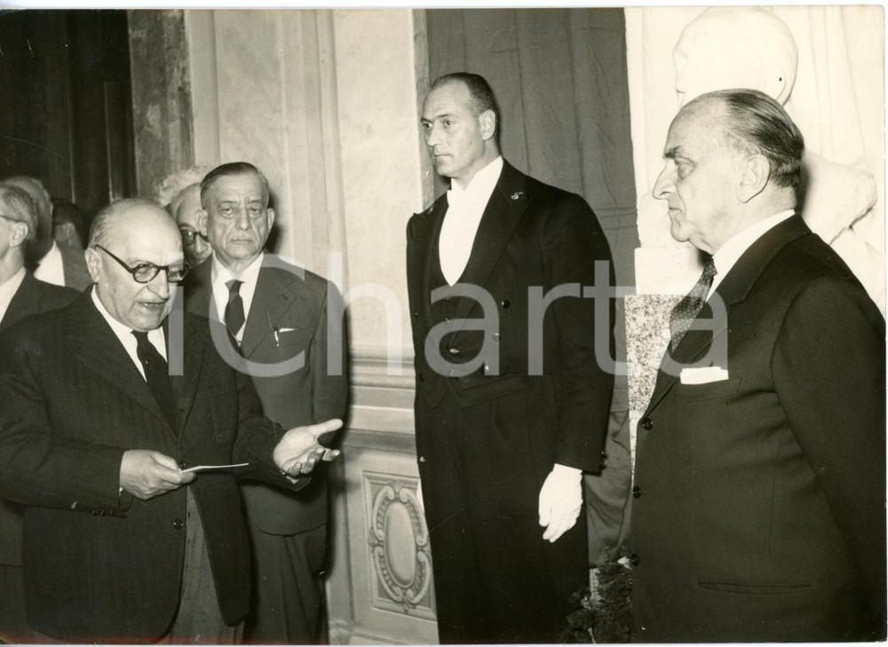 1959 ROMA Palazzo Madama - Presentazione busto Ezio VANONI - Attilio PICCIONI