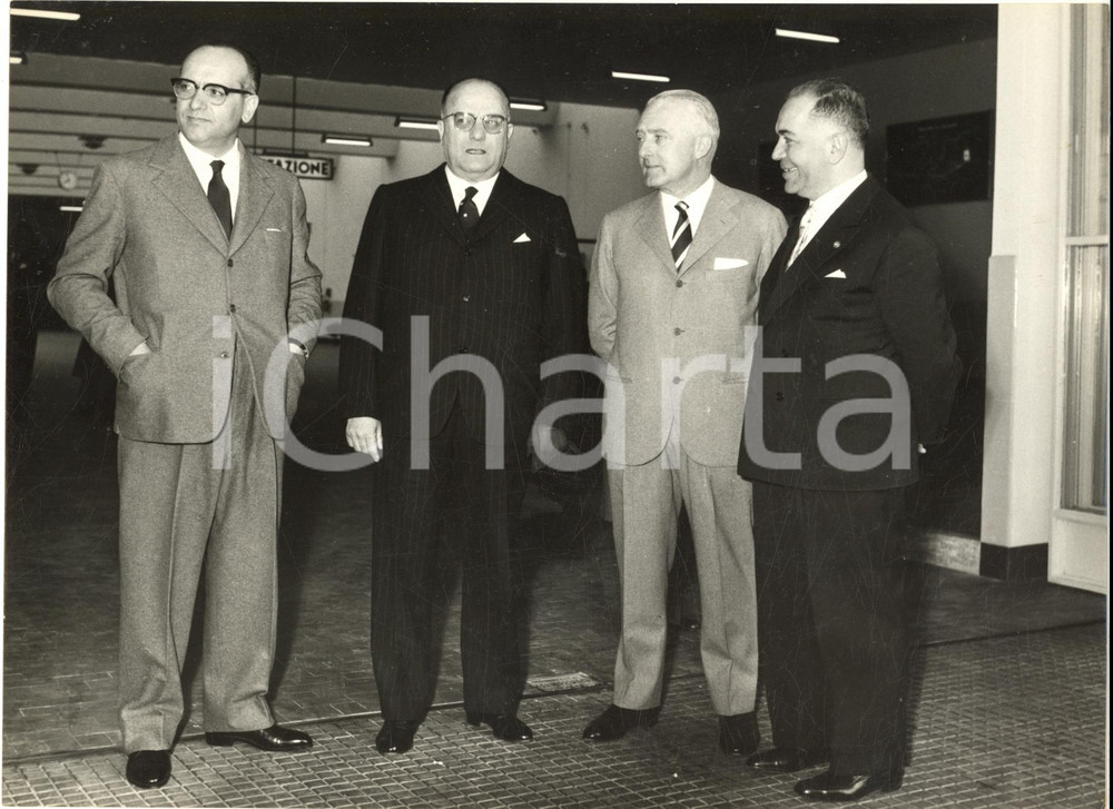 1958 GENOVA Inaugurazione stabilimento FIAT - Autorità in visita *Foto 24x18