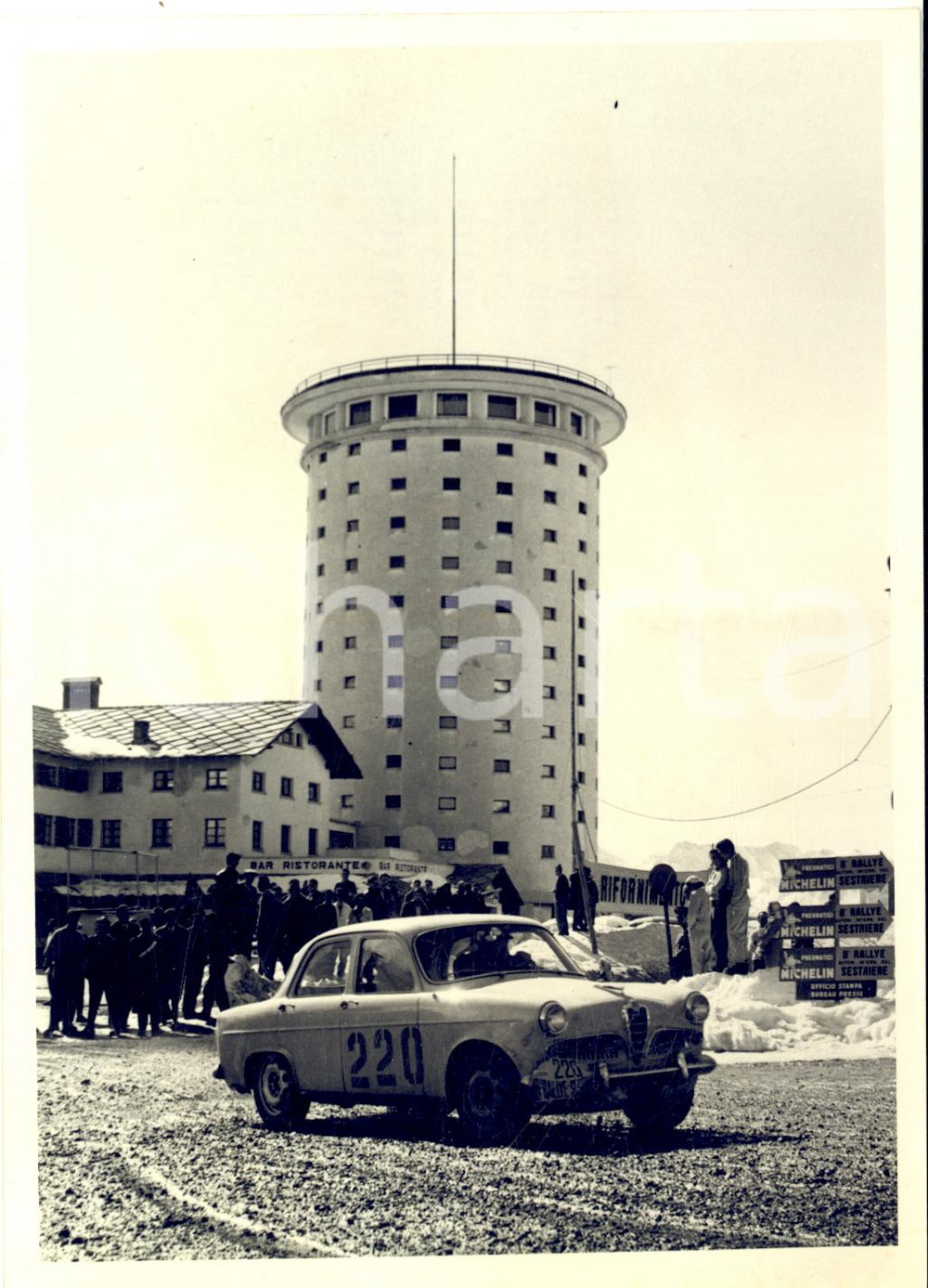 1957 RALLY DEL SESTRIERE Enrico TURRI - Arrigo COCCHETTI su ALFA ROMEO GIULIETTA