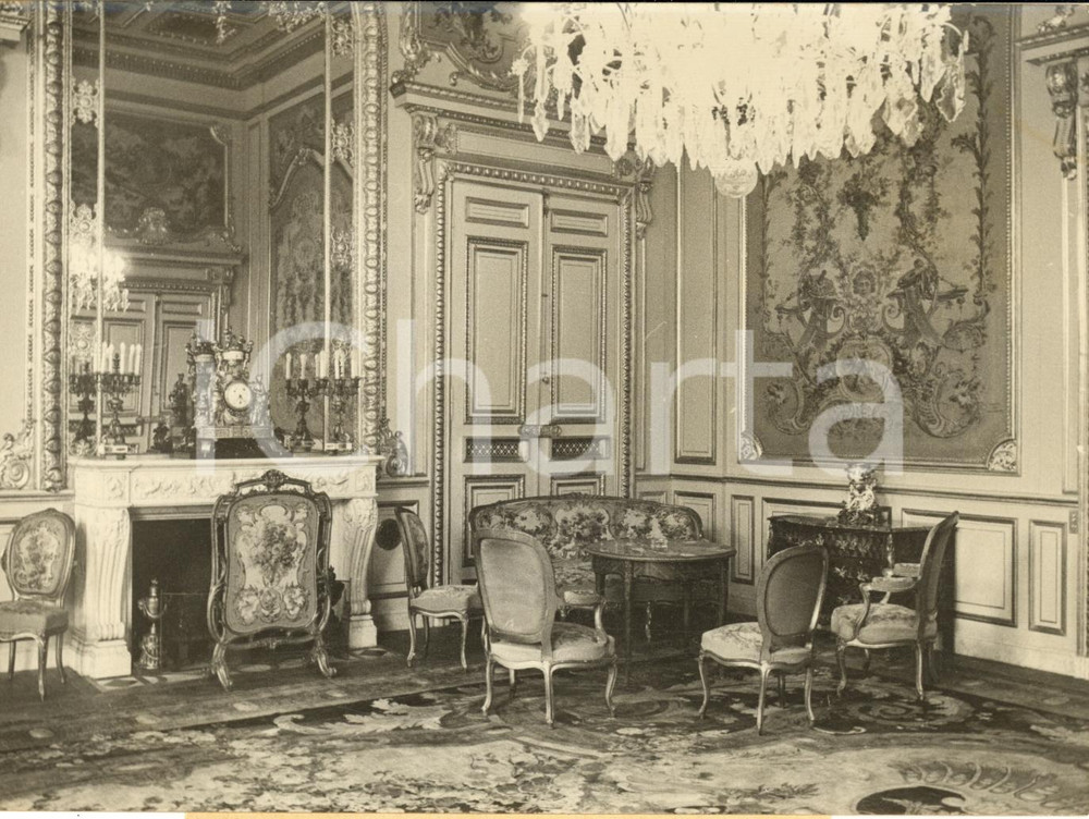 1959 PARIS Quai d'Orsay - Salon des Beauvais prêt à accueillir Dwight EISENHOWER