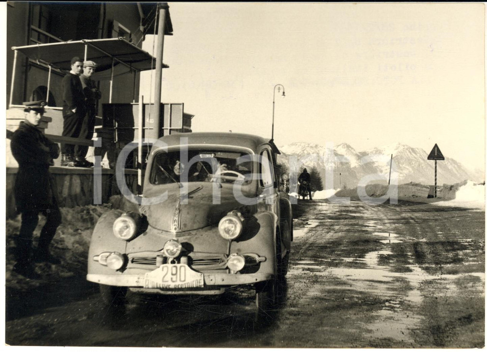 1957 RALLY DEL SESTRIERE - Passaggio BORGHESIO / BIANCHI su PANHARD DYNA - Foto