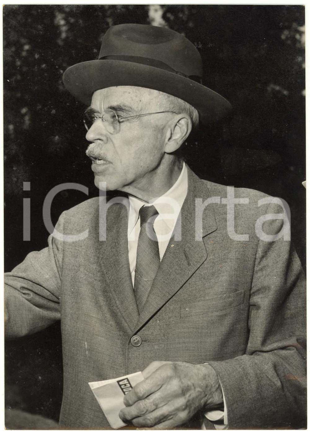 1958 ROMA - Dott. Irving WRIGHT si reca al capezzale di papa Pio XII - Foto