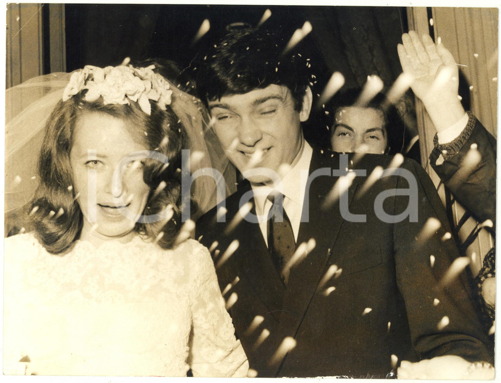 1967 OSPEDALETTI - Matrimonio di Gene PITNEY e Lynne GAYTON *Foto 24x18 cm
