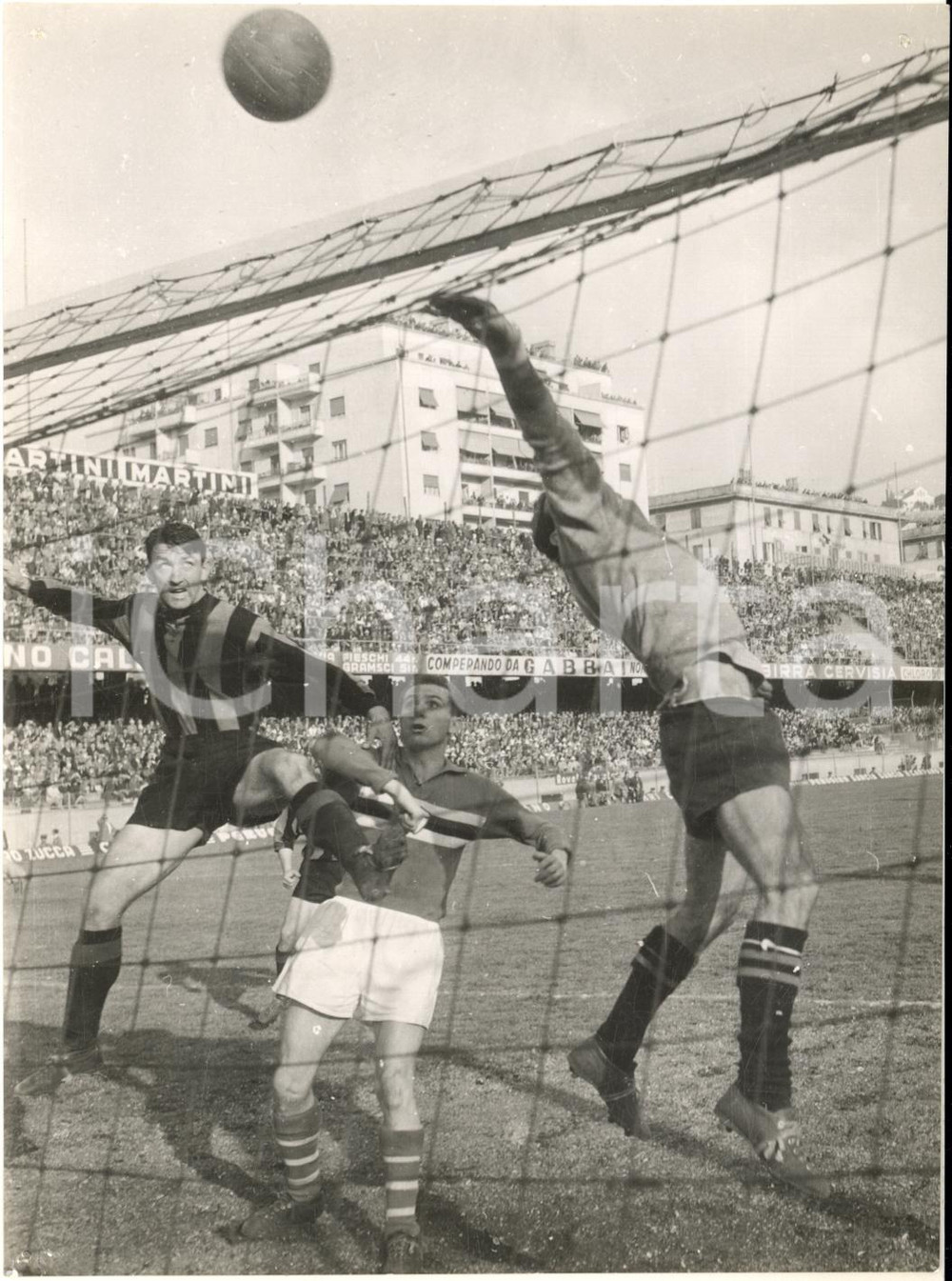 1961 CALCIO SERIE A SAMPDORIA-INTER 4-2 Un goal mancato - Foto 13x18 cm