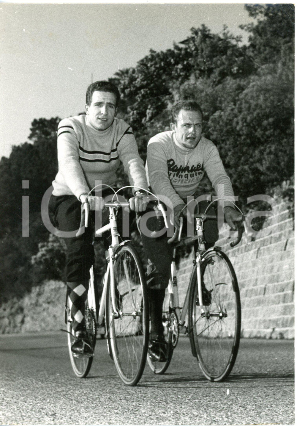 1959 SAINT-RAPHAËL - CICLISMO Roger RIVIÈRE e René FOURNIER in allenamento