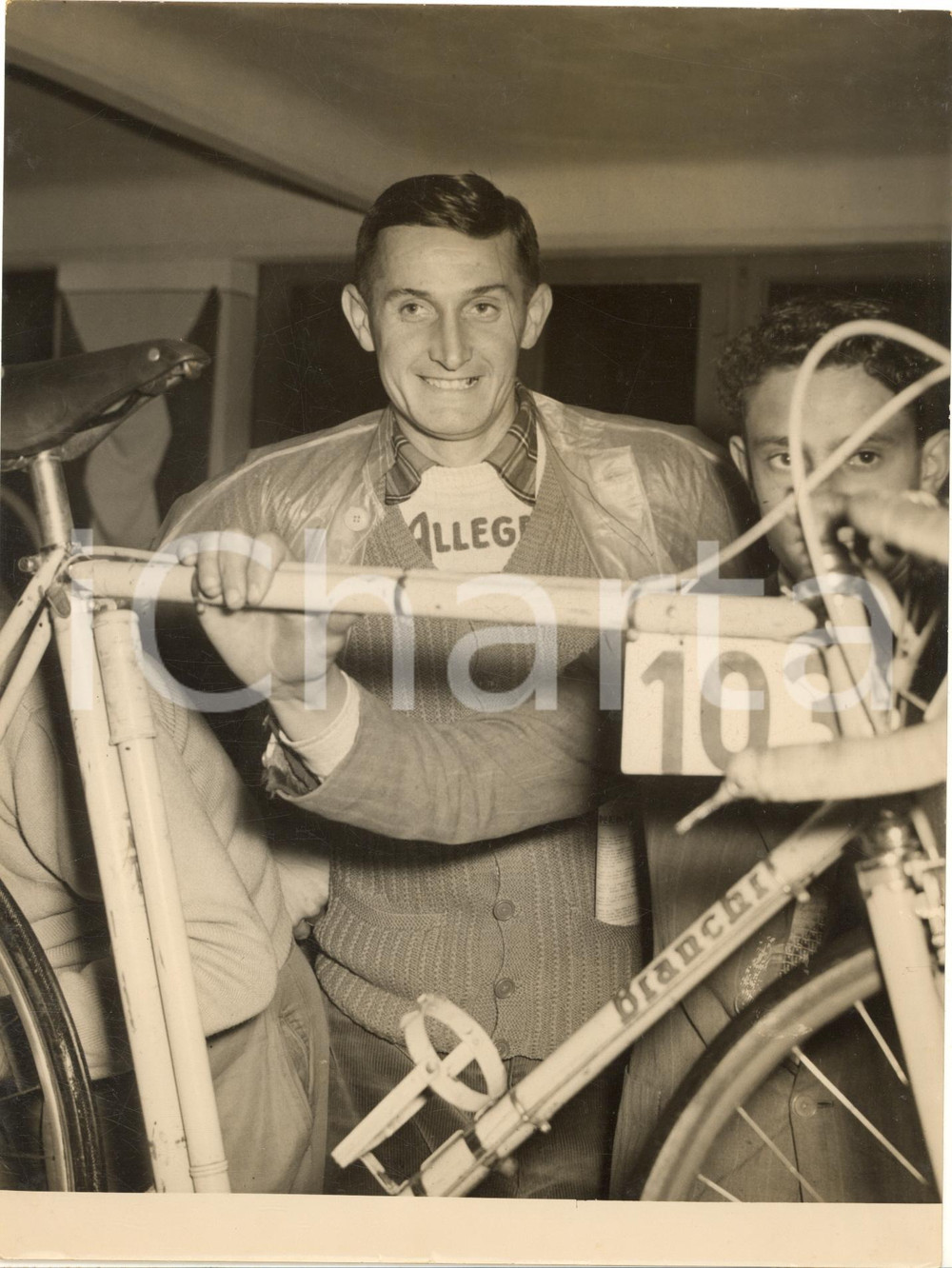1955 ca CICLISMO GIRO DI LOMBARDIA Désiré KETELEER alla punzonatura *Foto