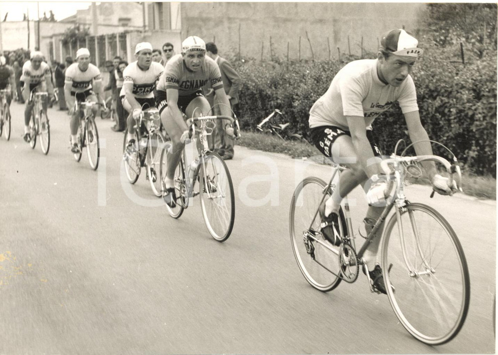 1957 CICLISMO GIRO D'ITALIA LEGNANO Charly GAUL Ercole BALDINI in testa - Foto