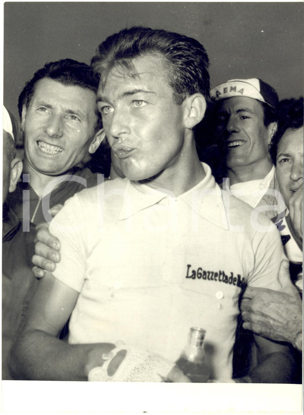 1960 CICLISMO GIRO D'ITALIA BORMIO Charly GAUL vincitore della 20^ tappa - Foto